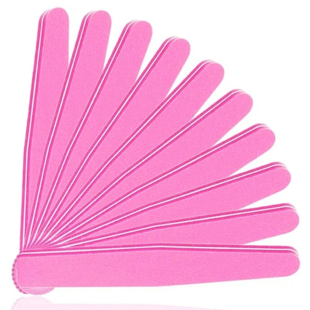 10pcs Sponge Nail file Buffer Block, Double Sided 100/180 Grit Nail Files